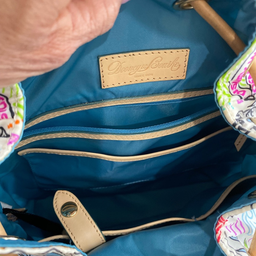 Dooney & Bourke White Multicolor Disney Character Print Backpack - Picture 13 of 16